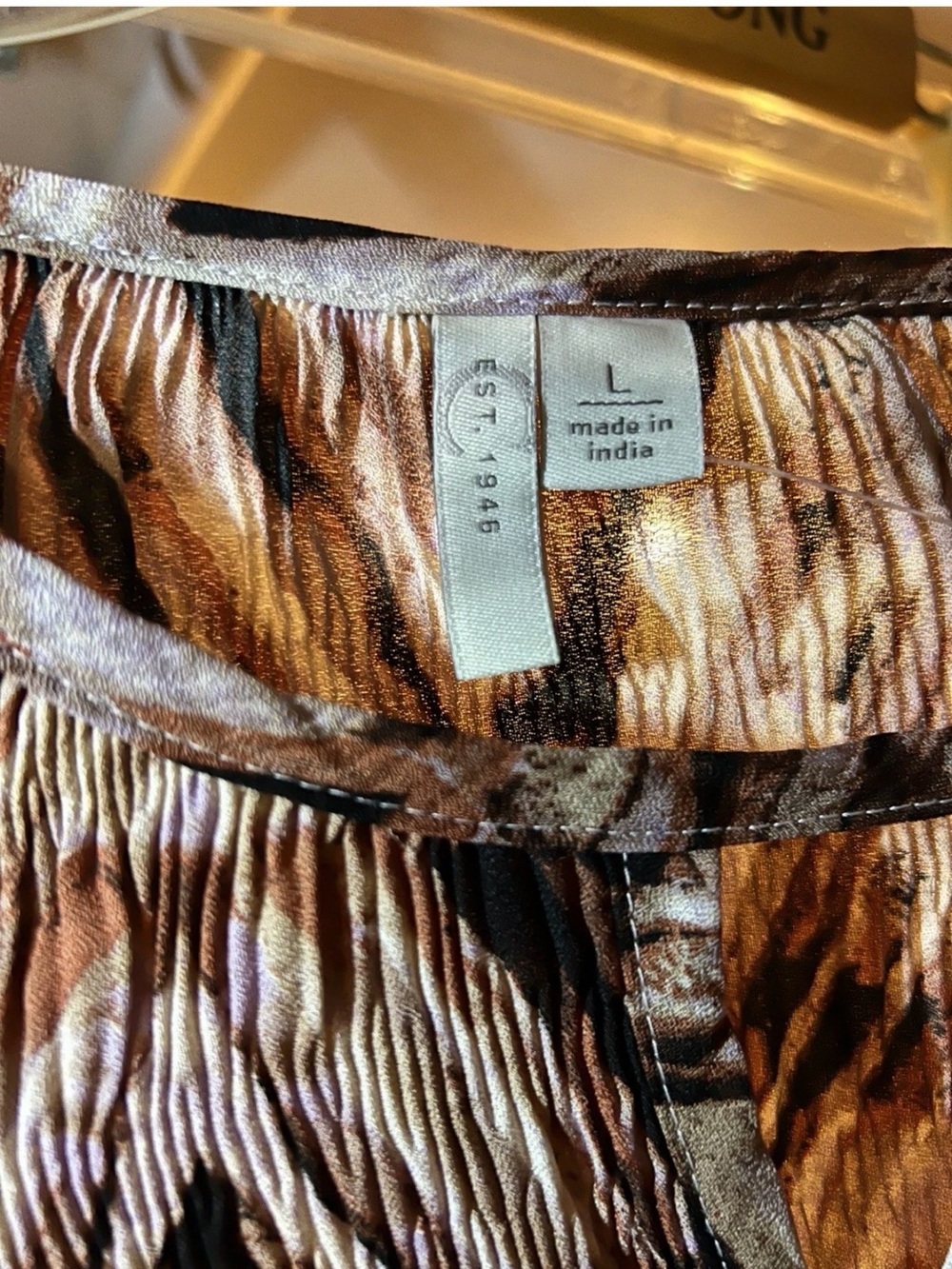 Est. 1946 Brown Animal-Print A-Line Skirt